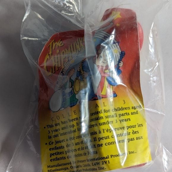 Alvin and the Chipmunks KFC PVC Figure - Alvin Guitar vintage 1991. Sealed - Picture 2 of 3